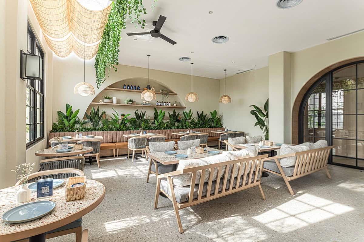 Restaurant dining room furnished with IKONS chairs